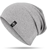 YANIKY Slouchy Beanie for Women, Mens Soft Cotton Beanie Hat, Double Layer Windproof Skull Cap fo...