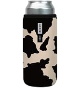 Sok It Can Sok Can Sleeve for Beer & Soda Insulated Neoprene Cover (Cow Print, 25oz Can Sleeve)