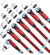Bojianxin Magnetic Charging Cable 540° Rotation(7-Pack, 1.6ft/3.3ft/3.3ft/6.6ft/6.6ft/10ft/10ft, ...
