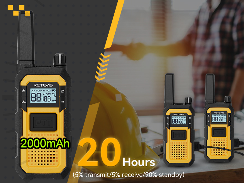 rechargerable walkie talkie