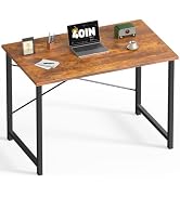 DUMOS 40 Inch Small Computer Desk Writing Gaming Study Work Desks for Bedroom Home Office with Me...