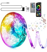 GANZQH Led Lights for Bedroom 100ft RGB Led Strip Lights Music Sync Color Changing,DIY Led Light ...