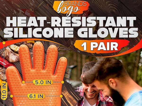 this heat resistant gloves you can use as grill gloves or grilling gloves or silicone oven mitts