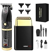 HIENA PRO Hair Trimmers and Foil Shaver for Men Kit,Men Professional Cordless Barbers Hair Clippe...