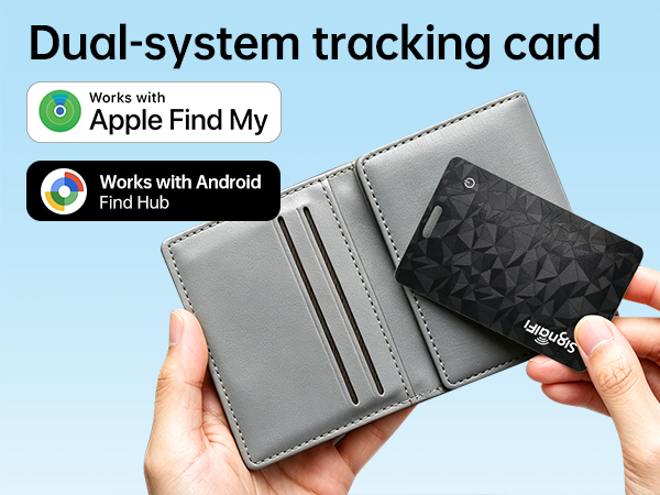 Dual-system tracking card