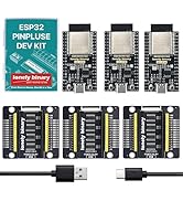 Lonely Binary 3-Pack ESP32 Gold Edition with PinPulse Shield (Breakout Board) WiFi Bluetooth Deve...