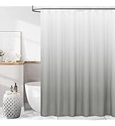 jinchan Ombre Grey Shower Curtain for Bathroom Waterproof Fabric Gradual Color Design Shower Curt...
