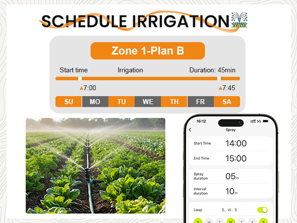 The WiFi timer offers two modes—standard watering and gentle misting—making it highly versatile.