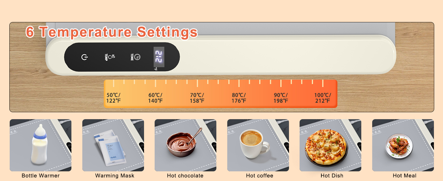 FYY Warming Mat for Food with Heat-Resistant Pad
