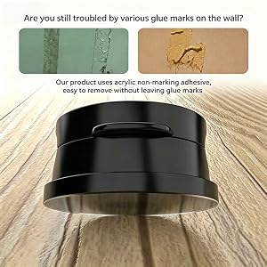 The Jebaion magnetic cable organizer uses a traceless adhesive backing, easy to peel off.