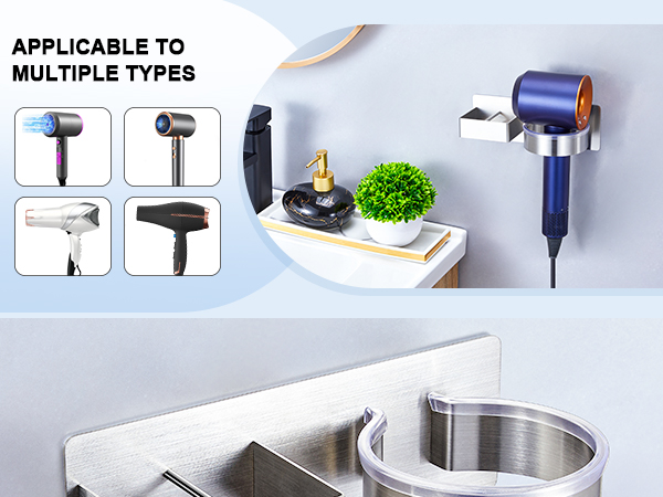 hair dryer holder hair tool organizer
