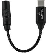 Kiwi Ears AD1 USB C to 3.5mm DAC Audio Adapter Cable for IEM Headphone | Support 32bit/384kHz Aud...