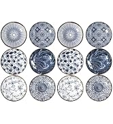 ZENFUN 12 Pcs Soy Sauce Dishes, Tiny Bowls, 3 oz Dipping Bowls for Condiment Sushi, Elegant Mini ...