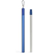 Sursip Water Filter Straw Reusable Stainless Steel Portable Outdoor Emergency Survival Gear for C...
