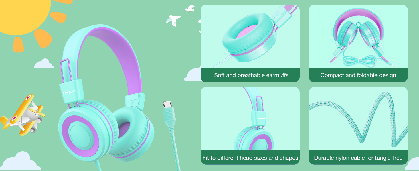 toddler headphones usb c