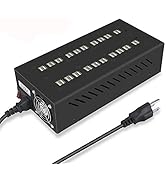 40 Ports USB Charging Station with Intelligent Protection,Multi Port USB Charger Wall Adapter wit...