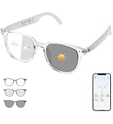 AI Smart Glasses for Men Women, Bluetooth Glasses with Real-time Translation - 169 Languages, Col...