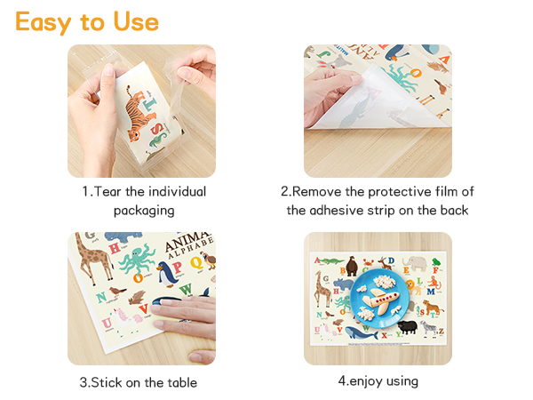 disposable placemats for baby