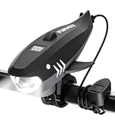 FUNWICT Bike Horn for Kids with Light 2-in-1, Electric Bicycle Horn & IPX5 Waterproof 400 Lumen R...