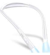 Gritin Book Light, Rechargeable Neck Light for Reading - 4-Color&5-Brightness,Bendable Arms,30-mi...