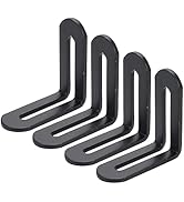 Xiaoyztan 4 Pcs Stainless Steel Slotted Corner Braces Reinforced L-Shape Corner Brackets for Furn...