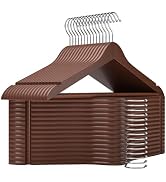 StorageWorks Clothes Hangers, Wooden Hangers 30 Pack for Closet, Wood Hangers for Coats, Shirts, ...