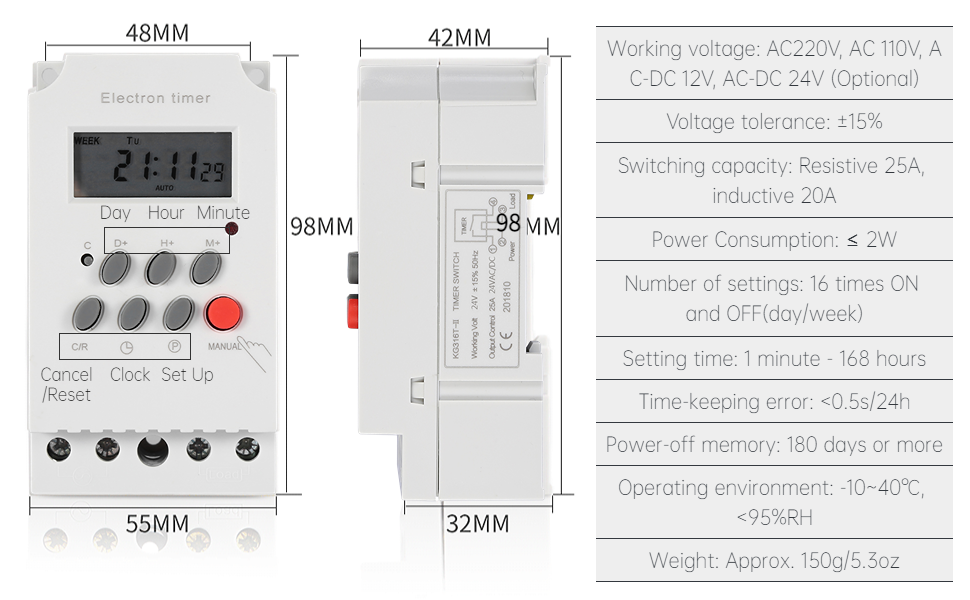 Digital Timer Switch for Controlling Street Lamps Neon Lamps Production Equipment