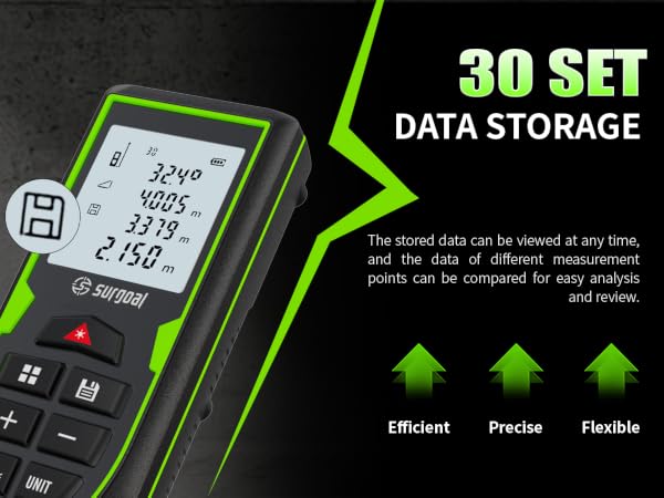 30-set data storage, view and compare stored data anytime