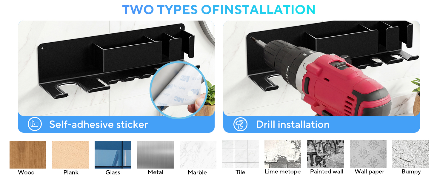 blow dryer holder