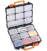 Mayouko 16 Compartments Detachable Toolbox Organizer,Hardware Organizer Box with Removable Sectio...