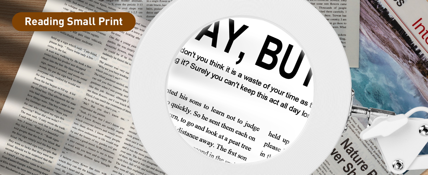 reading magnifying glass with light magnifying light with stand Reading Small print
