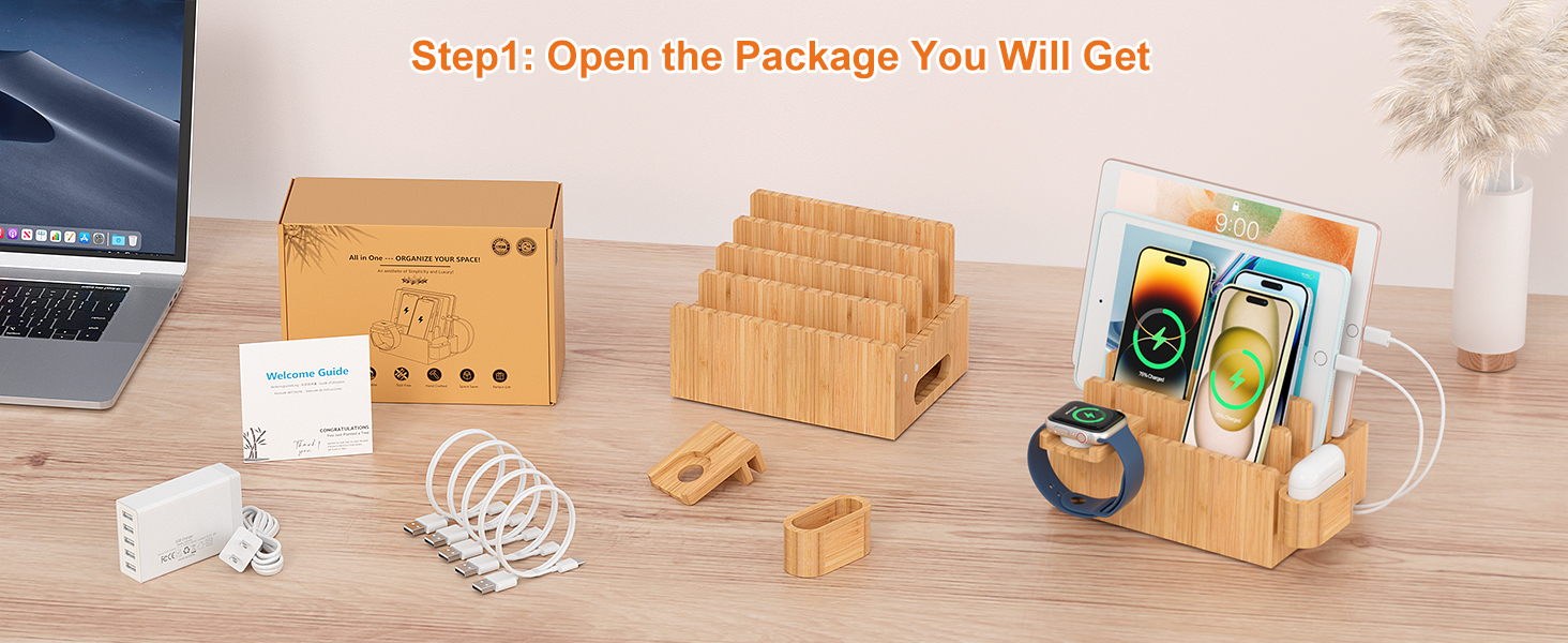 Bamboo Charging Dock