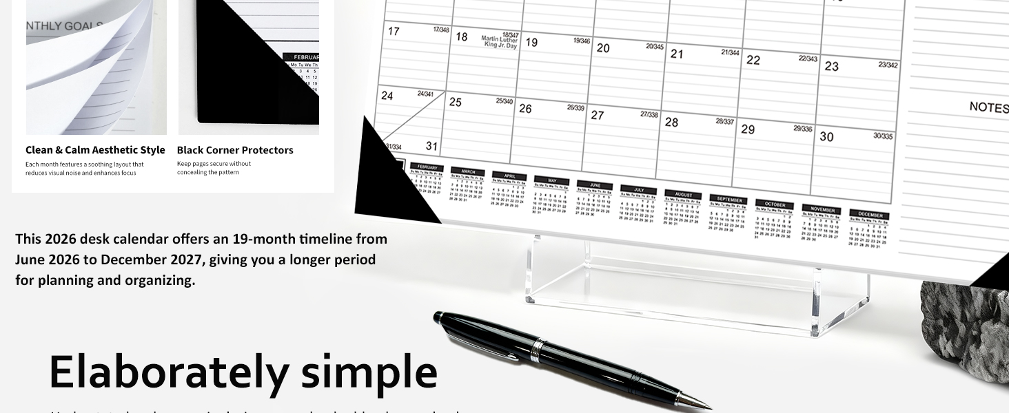 desk calendar