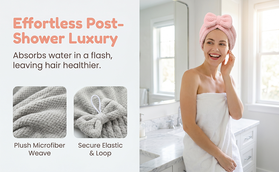 absorbent hair drying towel