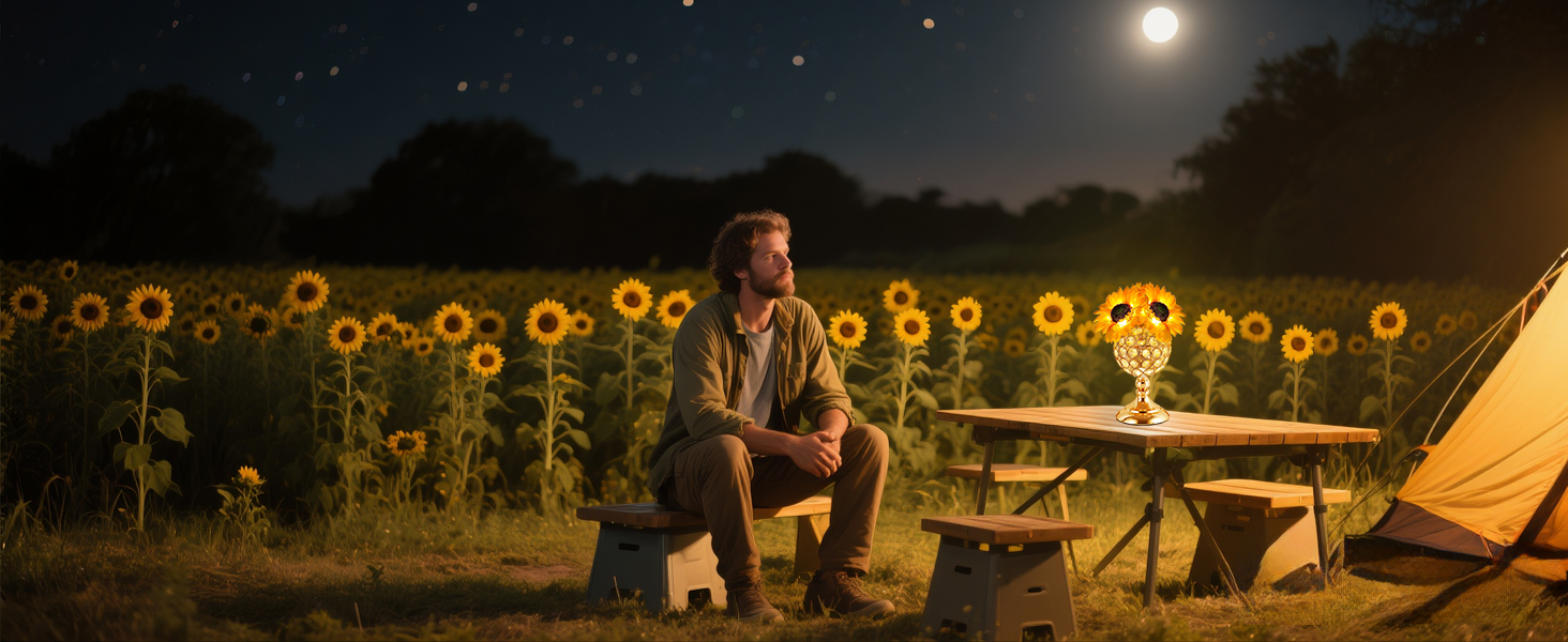 Sunflower Lamp Touch Table Lamp
