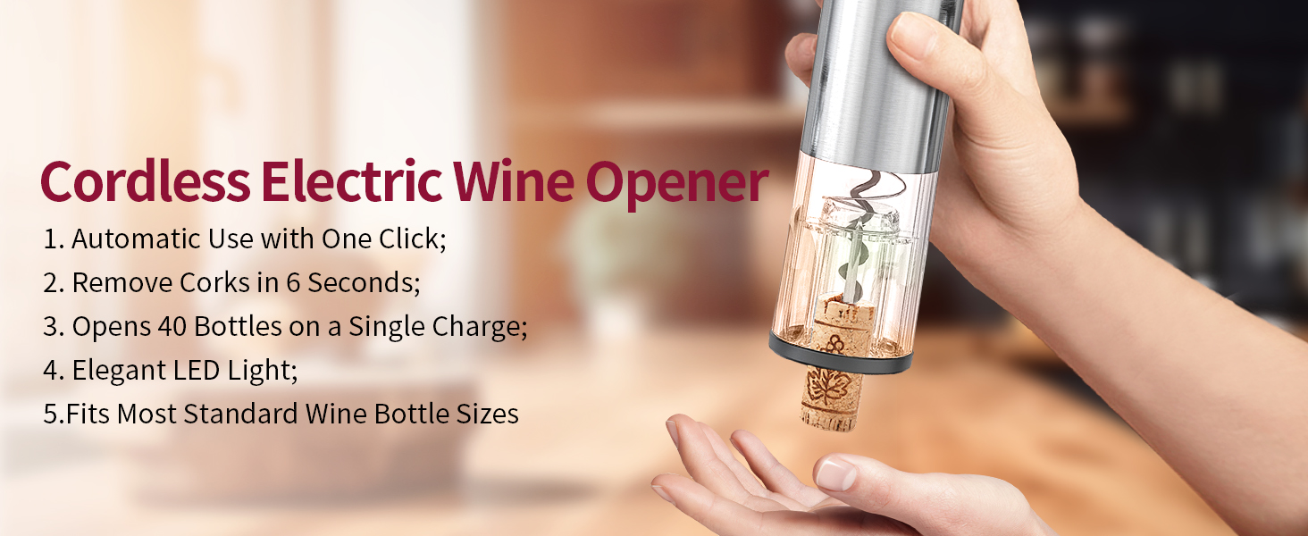 Cordless Electric Wine Opener