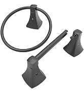 WZRUA Bathroom Hardware Set 2 Pieces Toilet Paper Holder and Towel Ring Wall Mounted Stainless St...
