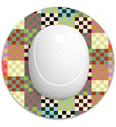 Dapesuom Small Mouse Pad, 6 x 6 Inch Thick Rubber Premium-Textured Non-Slip Portable & Washable R...