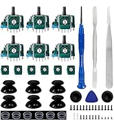6 Pack Joysticks Replacement for PS5 Controller,HLRAO Analog 3D Joysticks Replacement Compatible ...