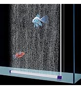 hygger 16.9 Inch Long Aquarium Bubble Bar, Ultra-Fine Quiet Oxygen Diffuser Bubble Curtain Wall, ...