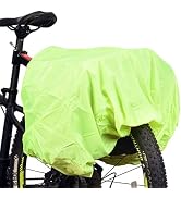 JSAHAH 30L - 80L Pannier Rain Cover Bicycle Rear Rack Rain Cover Bike Trunk Rain Cover Green