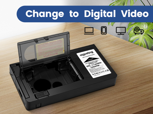 change to digital video by vhsc to vhs adapter