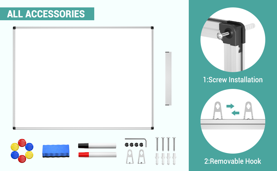 magnetic white board
