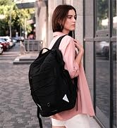 BAGSMART Carry On Travel Backpack, 17.3 Inch Large Travel backpack Carry On Flight Approved, Anti...