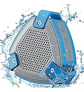 HEYSONG Shower Speaker, IP67 Waterproof Bluetooth Speaker Bluetooth 5.0 with Loud Sound Stereo Pa...
