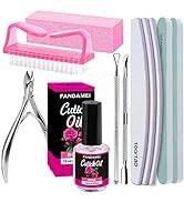 Nail Buffers and Files, FANDAMEI Manicure Tools Kit with 3PCS File, 2PCS Buffer, Rectangular Buff...