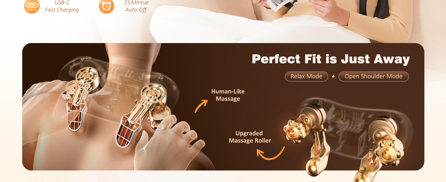 Text reads 'Perfect Fit is Just Away'. Brown promotional banner showing gold jewelry pieces and gemstones displayed on hand, indicating custom jewelry sizing or fitting service.