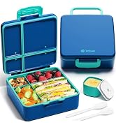 Fimibuke Bento Lunch Box for Kids - Leak Proof Toddler Bento Box with 4 Compartments BPA Free Dis...