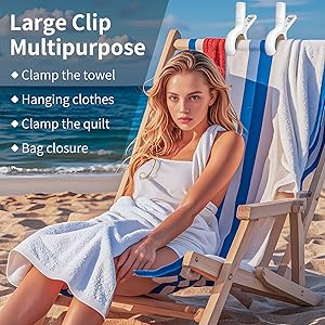 beach towel clip