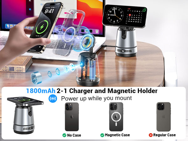Magnetic Phone Charger Stand